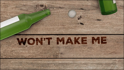 Wooden Sign Won't Make Me Go Crazy GIF