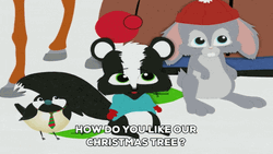 Woodland Critters Skunk Talking GIF