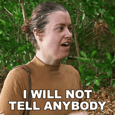 Woods Woman Says I Will Not Tell Anybody GIF