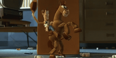 Woody And Bullseye Toy Story GIF