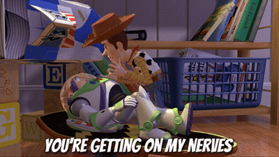 Woody And Buzz Lightyear From Toy Story GIF
