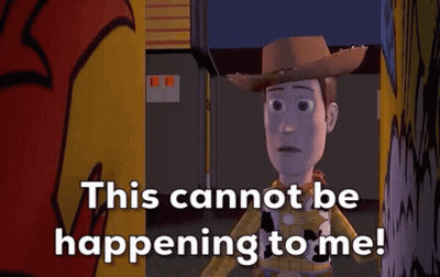 Woody From Toy Story Is Crying And Says This Cannot Be Happening To Me GIF