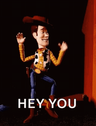 Woody From Toy Story Pointing GIF