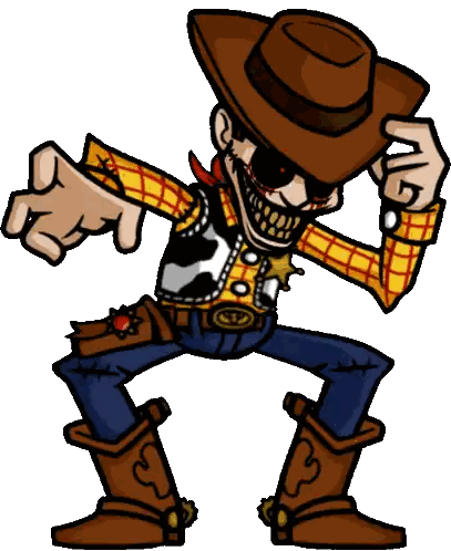 Woody From Toy Story With Cowboy Hat Sticker