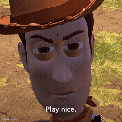 Woody Play Nice GIF