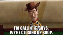 Woody Shut It Down GIF