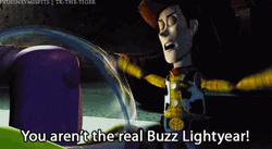 Woody Told Buzz Lightyear Impostor GIF