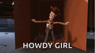 Woody Toy Story Dancing Howdy Girl GIF