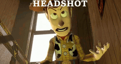 Woody Toy Story Headshot GIF