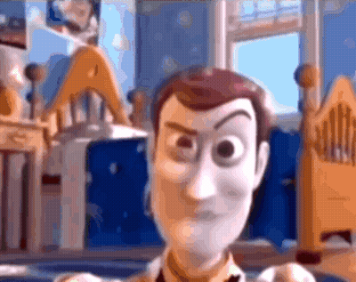 Woody Toy Story Making Funny Face GIF