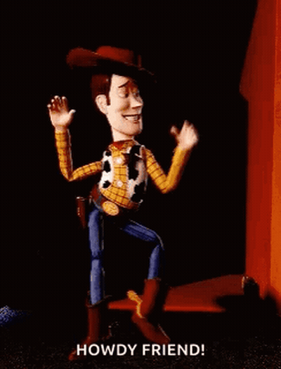 Woody Toy Story Saying Howdy GIF