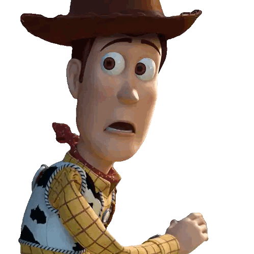 Woody Wearing Cowboy Hat Sticker