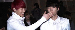 Woogyu Infite Flying Kiss GIF