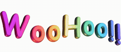 Woohoo In Colorful Letters GIF