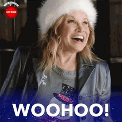 Woohoo Meme Christmas Woman Excited GIF