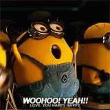 Woohoo Meme Love You Minions Yeah GIF
