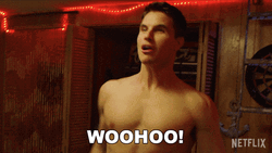 Woohoo Meme Robbie Amell GIF