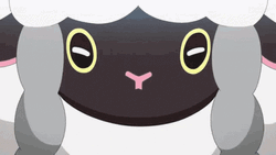 Wooloo Attacked Pikachu With Tackle GIF