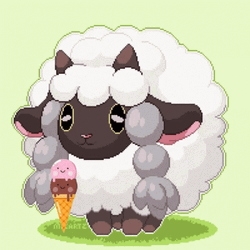 Wooloo Eating Ice Cream GIF