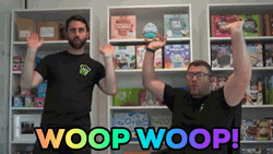 Woop Woop Guys Raising Their Hands GIF