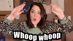 Woop Woop Kirstie Wearing Leopard Shirt GIF