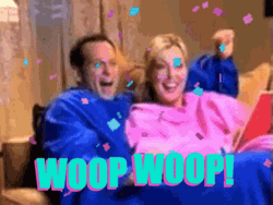 Woop Woop Man And Woman On Couch GIF