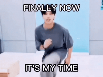Wooyoung Dancing Finally Meme GIF