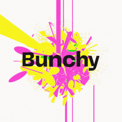 Word Bunchy On Pink Background GIF