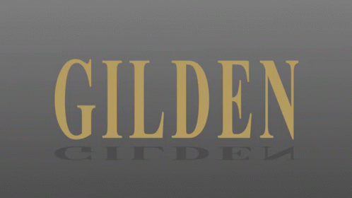 Word Gilden On Black Background GIF
