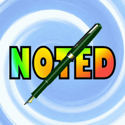 Word Noted Crossed Out GIF