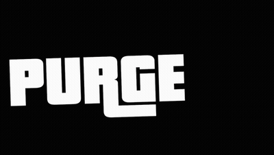 Word Purge On Black Background With Chain GIF