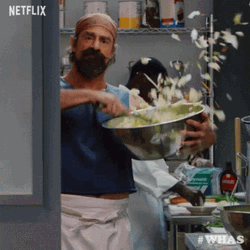 Word Salad Christopher Meloni Tossing Food GIF