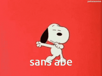 Word Salad Dancing Snoopy GIF