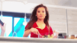 Word Salad Sexy Girl Tossing Salad GIF