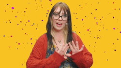 Wordle Birthday Red Cardigan GIF