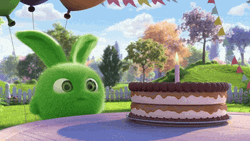 Wordle Birthday Sunny Bunnies GIF