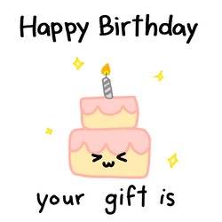 Wordle Birthday Your Gift Is GIF