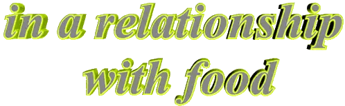 Words In A Relationship With Food In Green Sticker