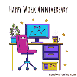 Work Anniversary Office GIF