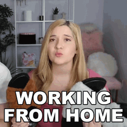 Work From Home Girl Flexing Her Sandal GIF
