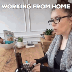 Work From Home Mom Singing GIF