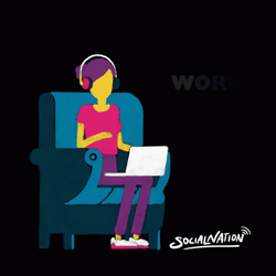 Work From Home Social Nation GIF