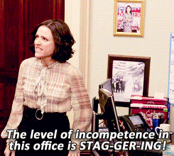 Work Frustration Julia Dreyfur GIF