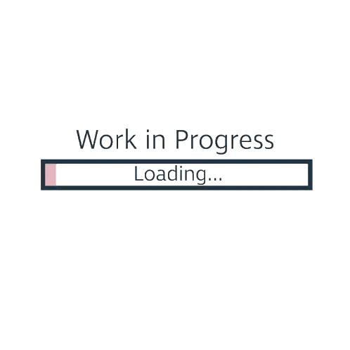Work In Progress Loading Sign Sticker