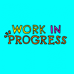 Work In Progress Text GIF