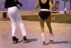 Work Out Roller Skating GIF