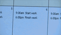 Work Schedule On A Paper GIF