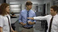Workaholics Adam Blake Anders Hand Stack GIF
