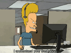 Working Beavis Butthead Office Frustration GIF