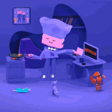 Working From Home Wfh Cooking Netflix GIF